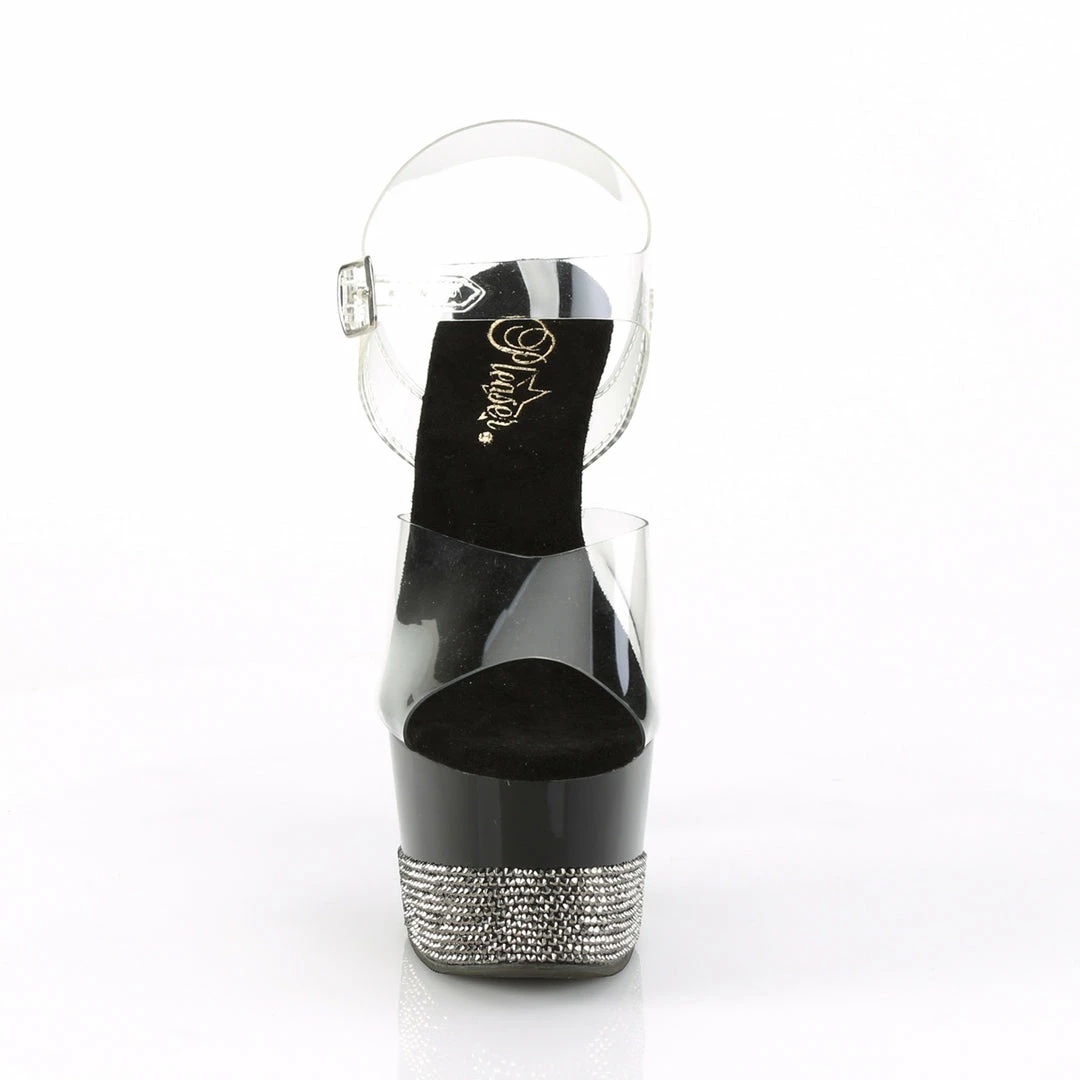 Pleaser ADORE-708-3 - Clr/Blk-Pewter RS Exotic Dancing 4 Pleaser ADORE-708-3 - Clr/Blk-Pewter RS Exotic Dancing