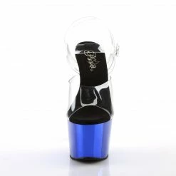 Pleaser Exotic Dancing ADORE-708 - Clr/Blue Chrome