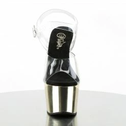 Pleaser ADORE-708 - Clr/Gold Chrome Exotic Dancing