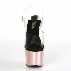 Pleaser ADORE-708 - Clr/Rose Gold Chrome
