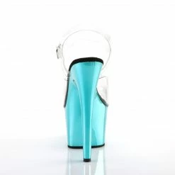 Pleaser ADORE-708 - Clr/Turquoise Chrome Exotic Dancing