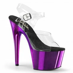 Pleaser ADORE-708 - Clr/Purple Chrome