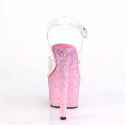 Pleaser ADORE-708CF - Clr/Pink Confetti 10 Pleaser ADORE-708CF - Clr/Pink Confetti