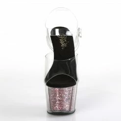 Pleaser ADORE-708CG - Clr/Pink Confetti Glitter 8 Pleaser ADORE-708CG - Clr/Pink Confetti Glitter