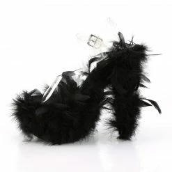 Pleaser ADORE-708F - Clr/Blk Marabou Feather Exotic Dancing 9 Pleaser ADORE-708F - Clr/Blk Marabou Feather Exotic Dancing