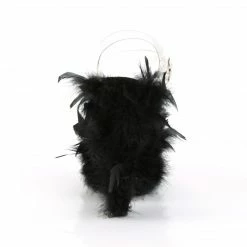 Pleaser ADORE-708F - Clr/Blk Marabou Feather Exotic Dancing 10 Pleaser ADORE-708F - Clr/Blk Marabou Feather Exotic Dancing