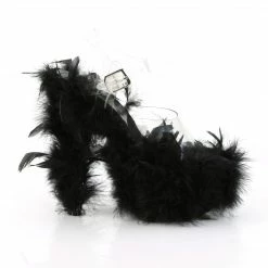 Pleaser ADORE-708F - Clr/Blk Marabou Feather Exotic Dancing 11 Pleaser ADORE-708F - Clr/Blk Marabou Feather Exotic Dancing