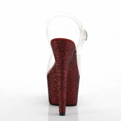 Pleaser Exotic Dancing ADORE-708HMG - Clr/Burgundy Multi Glitter