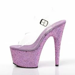 Pleaser ADORE-708LG - Clr/Lavender Multi Glitter Exotic Dancing