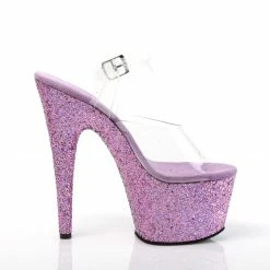 Pleaser ADORE-708LG - Clr/Lavender Multi Glitter Exotic Dancing