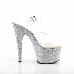 Pleaser Exotic Dancing ADORE-708LG - Clr/Slv Multi Glitter 11 Pleaser Exotic Dancing ADORE-708LG - Clr/Slv Multi Glitter