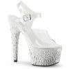 Pleaser ADORE-708MR-5 - Clr/Wht-Slv