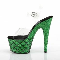 Pleaser Exotic Dancing ADORE-708MSLG - Clr/Green Multi Glitter