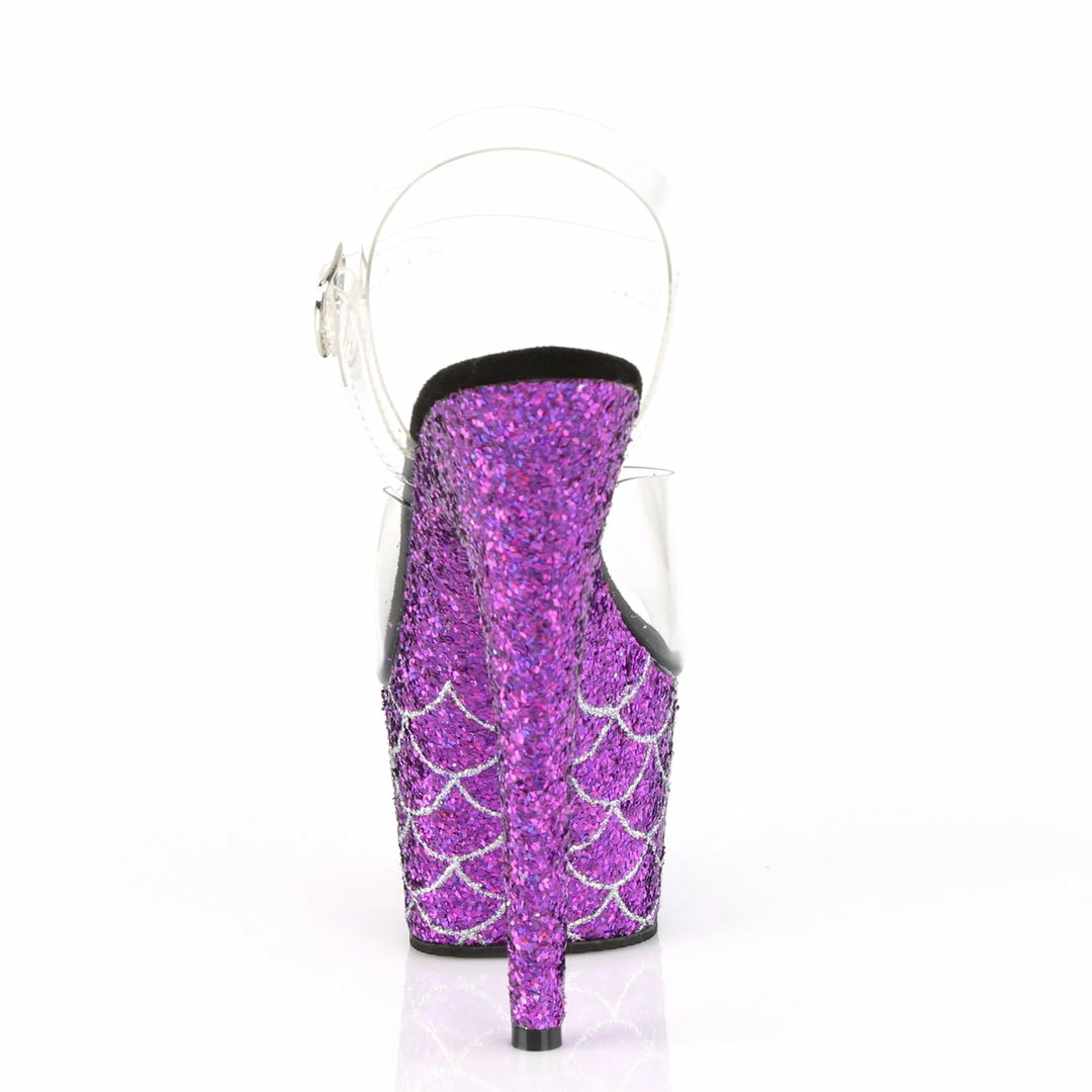 Pleaser Exotic Dancing ADORE-708MSLG - Clr/Purple Multi Glitter 6 Pleaser Exotic Dancing ADORE-708MSLG - Clr/Purple Multi Glitter