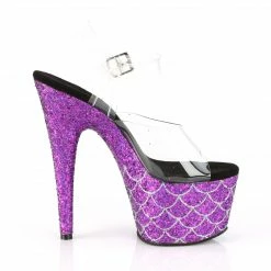 Pleaser Exotic Dancing ADORE-708MSLG - Clr/Purple Multi Glitter 11 Pleaser Exotic Dancing ADORE-708MSLG - Clr/Purple Multi Glitter