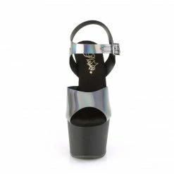 Pleaser ADORE-708N-DT - Pewter Hologram TPU/Blk Matte Exotic Dancing