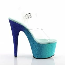 Pleaser ADORE-708OMBRE - Clr/Aqua-Blue Ombre