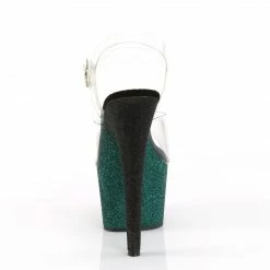 Pleaser ADORE-708OMBRE - Clr/Emerald-Poison-Blk Ombre