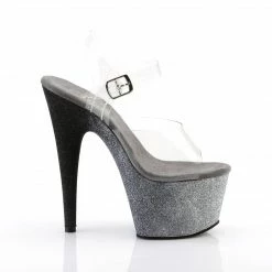 Pleaser Exotic Dancing ADORE-708OMBRE - Clr/Slv-Blk Ombre 11 Pleaser Exotic Dancing ADORE-708OMBRE - Clr/Slv-Blk Ombre