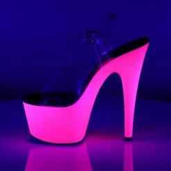 Pleaser ADORE-708UV - Clr/Neon Pink 9 Pleaser ADORE-708UV - Clr/Neon Pink