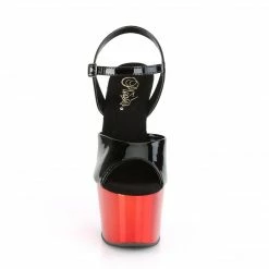 Pleaser ADORE-709 - Blk Pat/Red Chrome