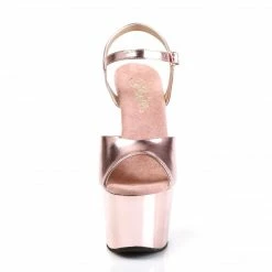 Pleaser ADORE-709 - Rose Gold Met. Pu/Rose Gold Chrome
