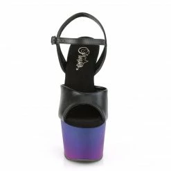 Pleaser ADORE-709BP - Blk Faux Leather/Blue-Purple Ombre 8 Pleaser ADORE-709BP - Blk Faux Leather/Blue-Purple Ombre
