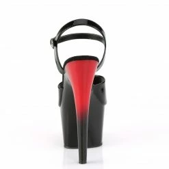Pleaser Exotic Dancing ADORE-709BR - Blk Pat/Red-Blk
