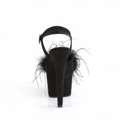 Pleaser Exotic Dancing ADORE-709F - Blk Faux Suede-Feather/Blk Faux Suede 10 Pleaser Exotic Dancing ADORE-709F - Blk Faux Suede-Feather/Blk Faux Suede