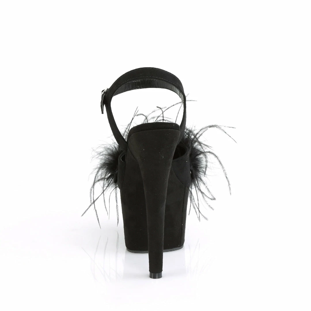 Pleaser Exotic Dancing ADORE-709F - Blk Faux Suede-Feather/Blk Faux Suede 6 Pleaser Exotic Dancing ADORE-709F - Blk Faux Suede-Feather/Blk Faux Suede
