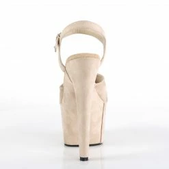 Pleaser Exotic Dancing ADORE-709FS - Beige Faux Suede/Beige Faux Suede