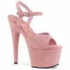 Pleaser ADORE-709FS - B. Pink Faux Suede/B. Pink Faux Suede Exotic Dancing