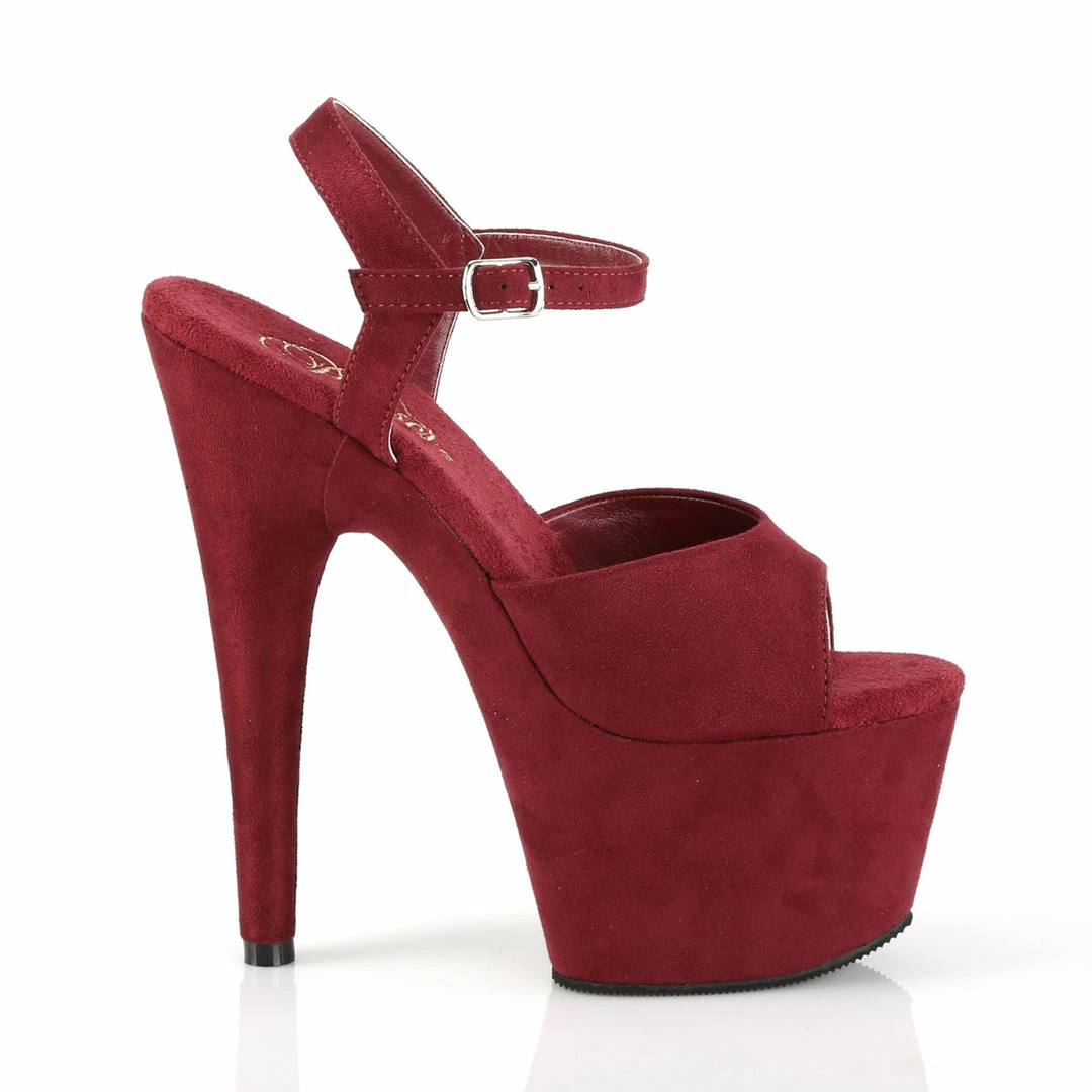 Pleaser ADORE-709FS - Burgundy Faux Suede/Burgundy Faux Suede 7 Pleaser ADORE-709FS - Burgundy Faux Suede/Burgundy Faux Suede