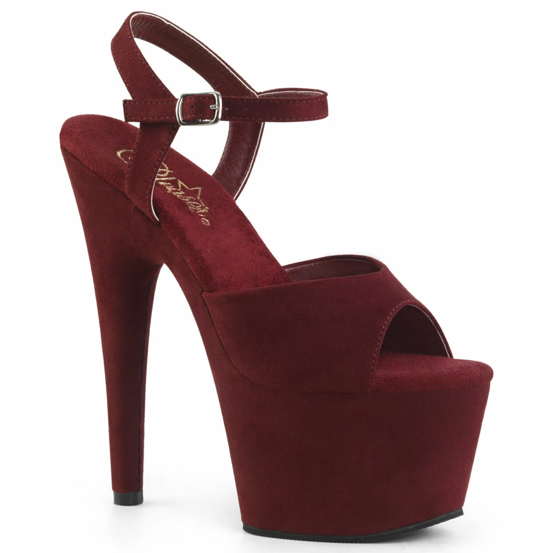 Pleaser ADORE-709FS - Burgundy Faux Suede/Burgundy Faux Suede 3 Pleaser ADORE-709FS - Burgundy Faux Suede/Burgundy Faux Suede