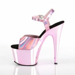 Pleaser ADORE-709HGCH - B. Pink Hologram/B. Pink Chrome