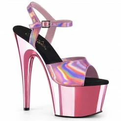 Pleaser ADORE-709HGCH - B. Pink Hologram/B. Pink Chrome