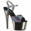 Pleaser ADORE-709HGCH - Pewter Hologram/Pewter Chrome