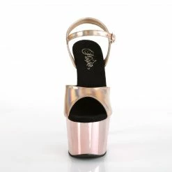 Pleaser Exotic Dancing ADORE-709HGCH - Rose Gold Hologram/Rose Gold Chrome