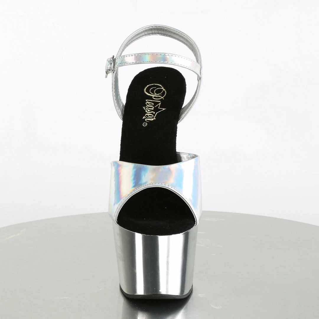 Pleaser ADORE-709HGCH - Slv Hologram/Slv Chrome 4 Pleaser ADORE-709HGCH - Slv Hologram/Slv Chrome