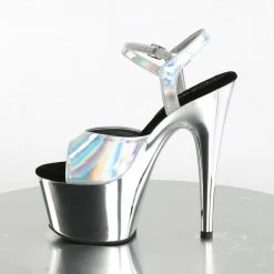 Pleaser ADORE-709HGCH - Slv Hologram/Slv Chrome 9 Pleaser ADORE-709HGCH - Slv Hologram/Slv Chrome