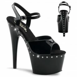 Pleaser ADORE-709LS - Blk/Blk Exotic Dancing