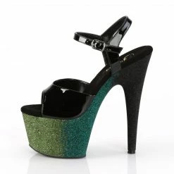 Pleaser ADORE-709OMBRE - Blk/Emerald-Blk Ombre