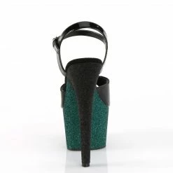 Pleaser ADORE-709OMBRE - Blk/Emerald-Blk Ombre