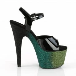 Pleaser ADORE-709OMBRE - Blk/Emerald-Blk Ombre