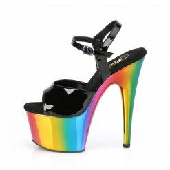 Pleaser ADORE-709RC - Blk Pat/Rainbow Chrome 9 Pleaser ADORE-709RC - Blk Pat/Rainbow Chrome