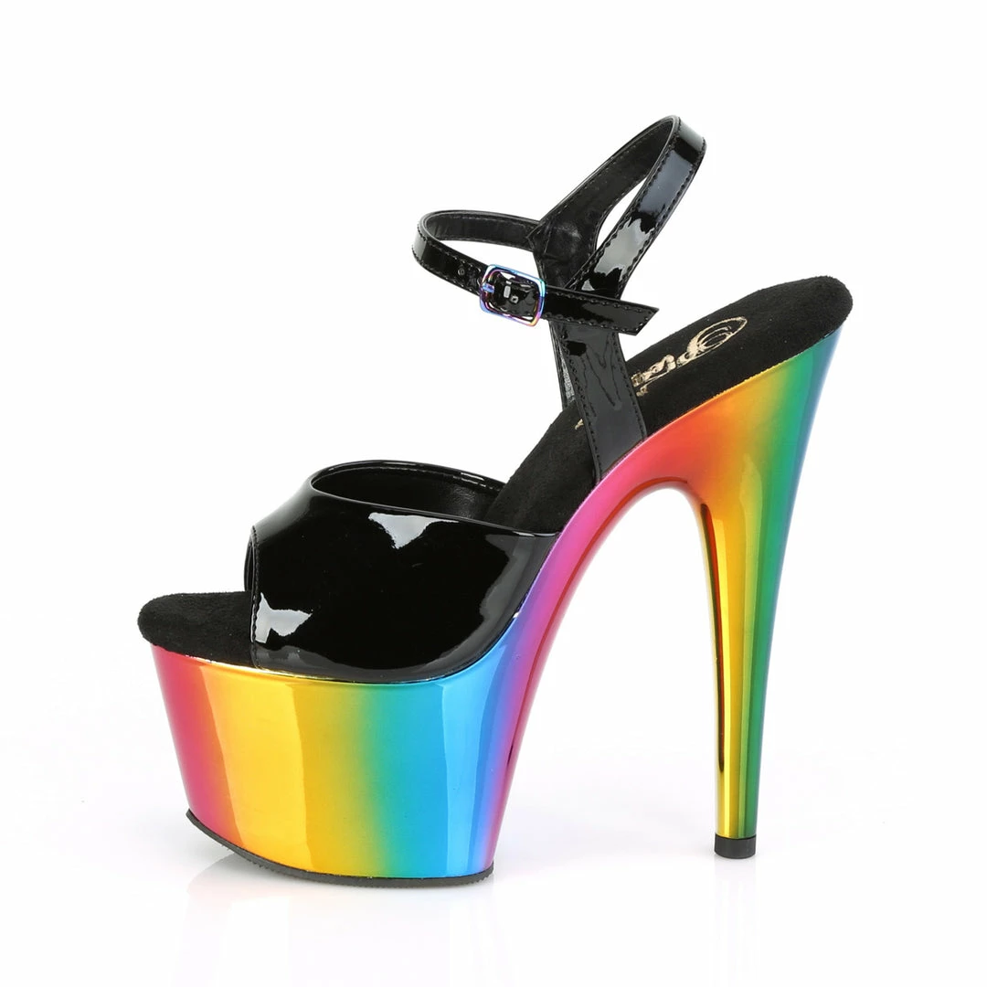 Pleaser ADORE-709RC - Blk Pat/Rainbow Chrome 5 Pleaser ADORE-709RC - Blk Pat/Rainbow Chrome