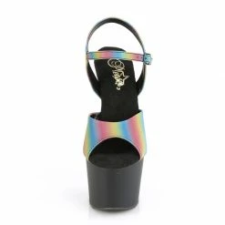 Pleaser ADORE-709REFL-02 - Rainbow Reflective/Blk Matte
