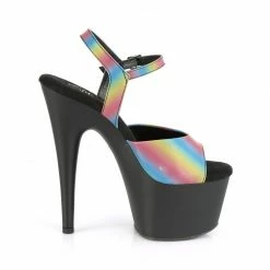 Pleaser ADORE-709REFL-02 - Rainbow Reflective/Blk Matte