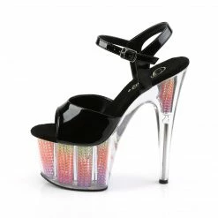 Pleaser ADORE-709SRS - Blk Pat/Neon Multi SRS 9 Pleaser ADORE-709SRS - Blk Pat/Neon Multi SRS
