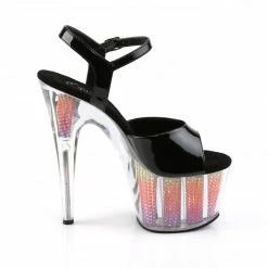 Pleaser ADORE-709SRS - Blk Pat/Neon Multi SRS 11 Pleaser ADORE-709SRS - Blk Pat/Neon Multi SRS